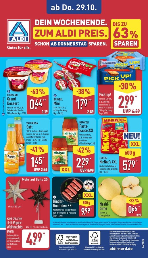 Aldi Nord Prospekt ab 26.10.2026 – Seite 37