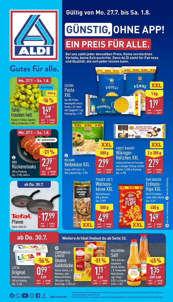 Aldi Nord Prospekt – Vorschaubild