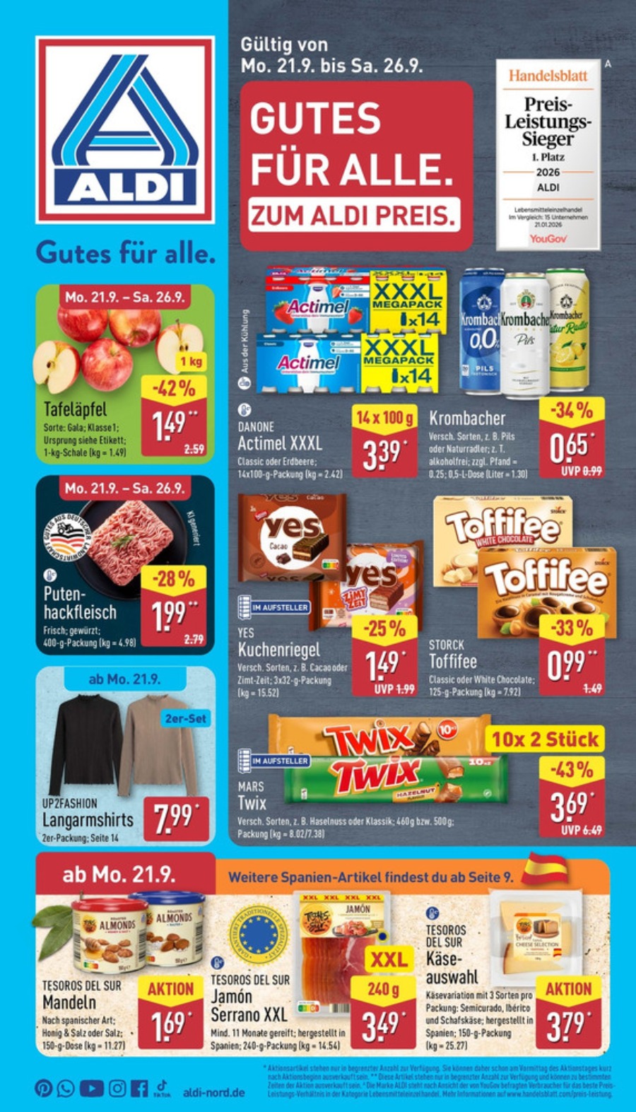 Aldi Nord Prospekt – Seite 1