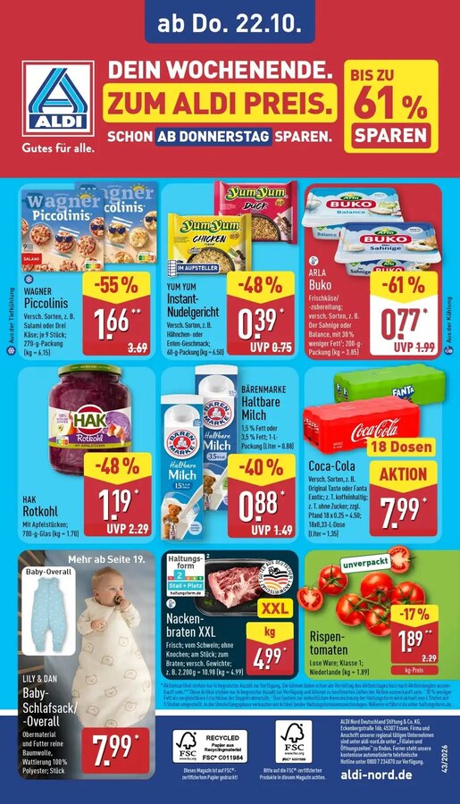 Aldi Nord Prospekt ab 19.10.2026 – Seite 36