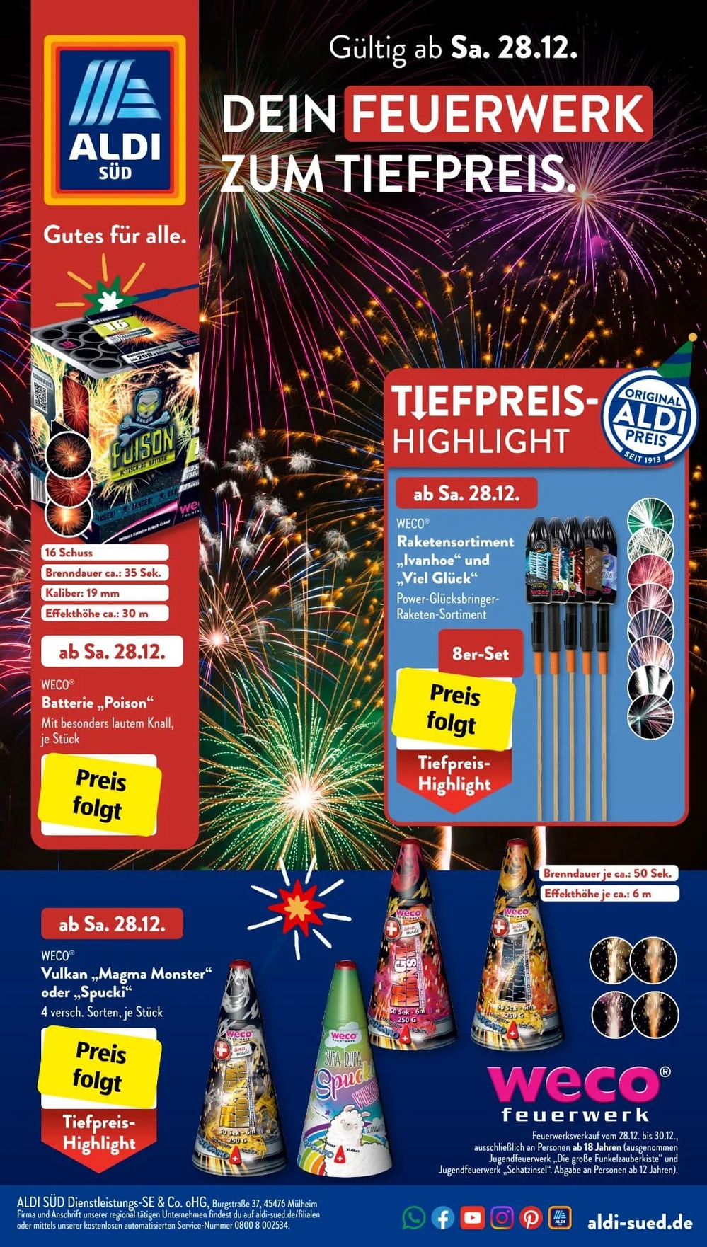 Aldi Süd Silvester Prospekt online