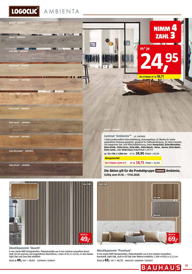 BAUHAUS Prospekt ab 01.10.2026 – Seite 17