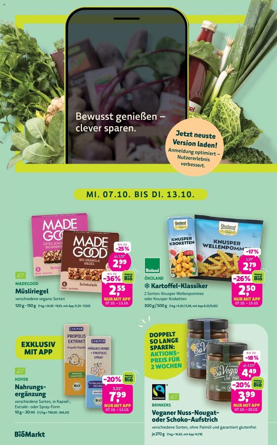BioMarkt Prospekt ab 07.10.2026 – Seite 2