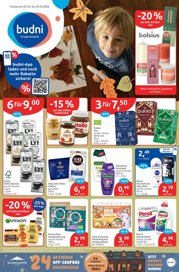 BUDNI Prospekt ab 05.10.2026 – Seite 1