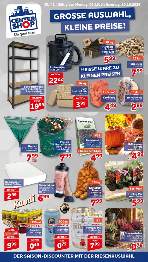 CENTERSHOP Prospekt ab 05.10.2026 – Seite 1