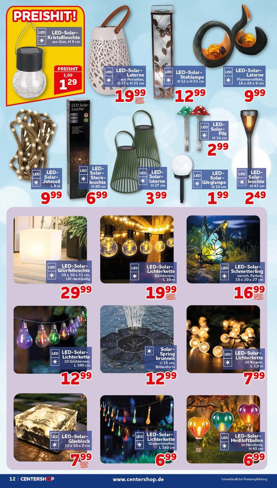 CENTERSHOP Prospekt – Seite 12
