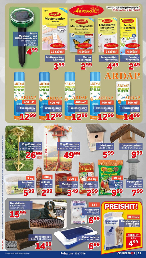 CENTERSHOP Prospekt – Seite 13