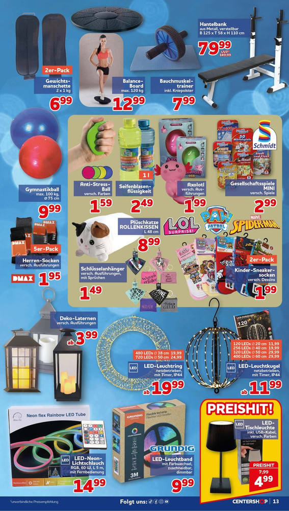 CENTERSHOP Prospekt – Seite 13