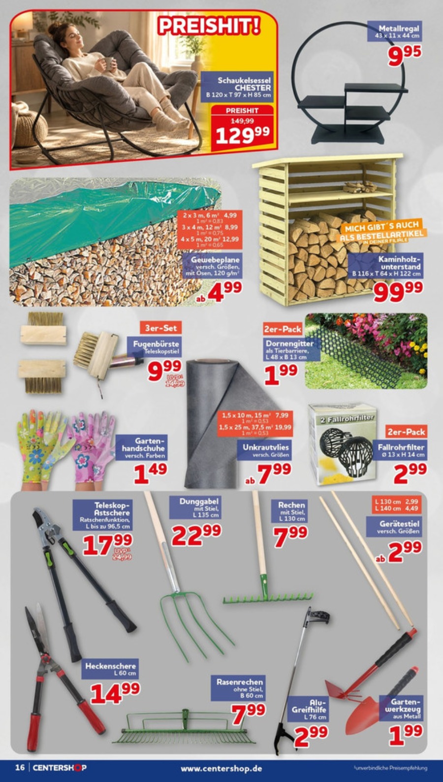 CENTERSHOP Prospekt – Seite 16