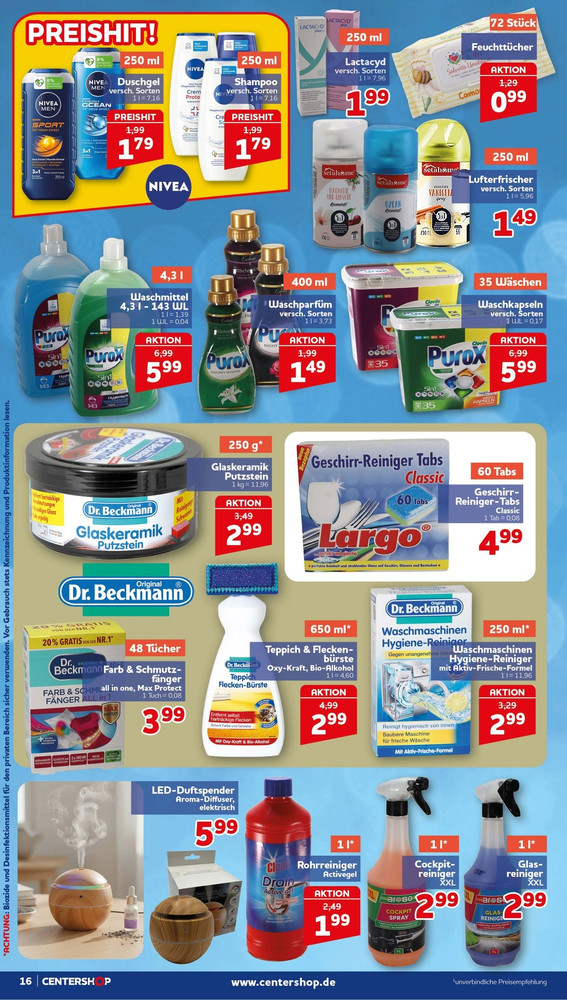 CENTERSHOP Prospekt – Seite 16