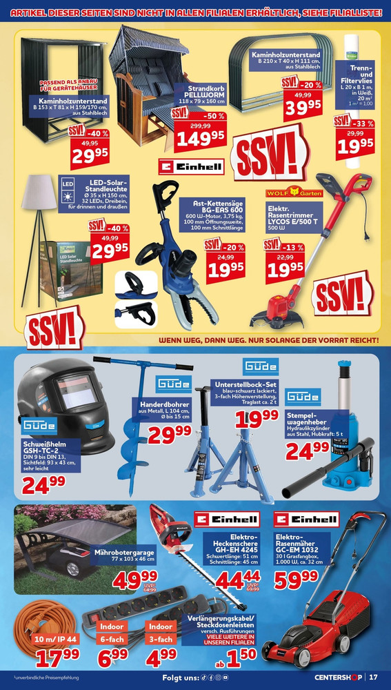 CENTERSHOP Prospekt – Seite 17