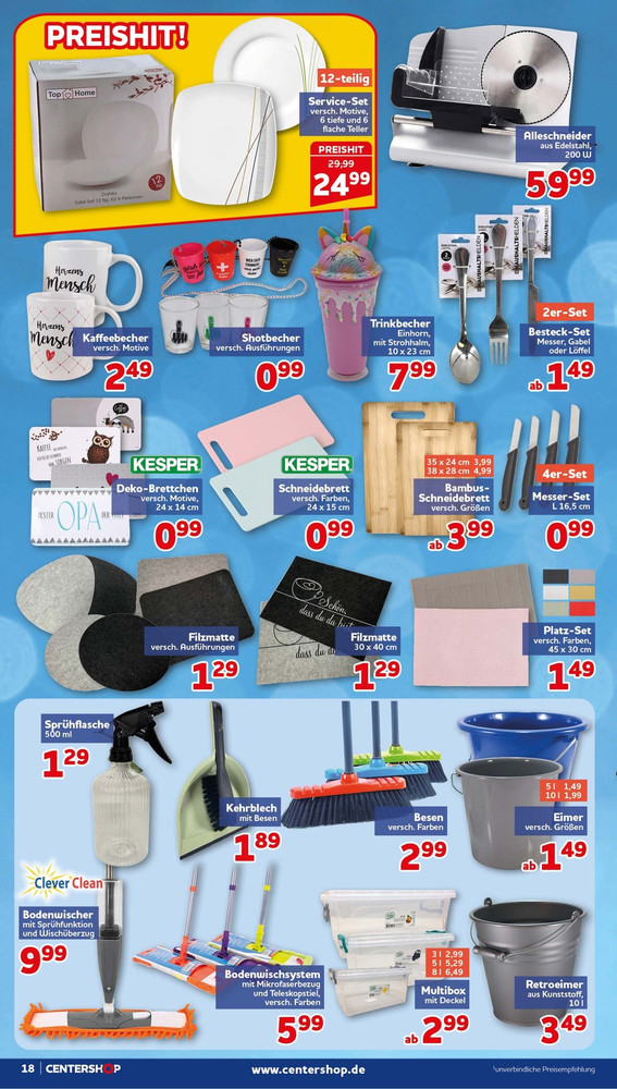 CENTERSHOP Prospekt – Seite 18