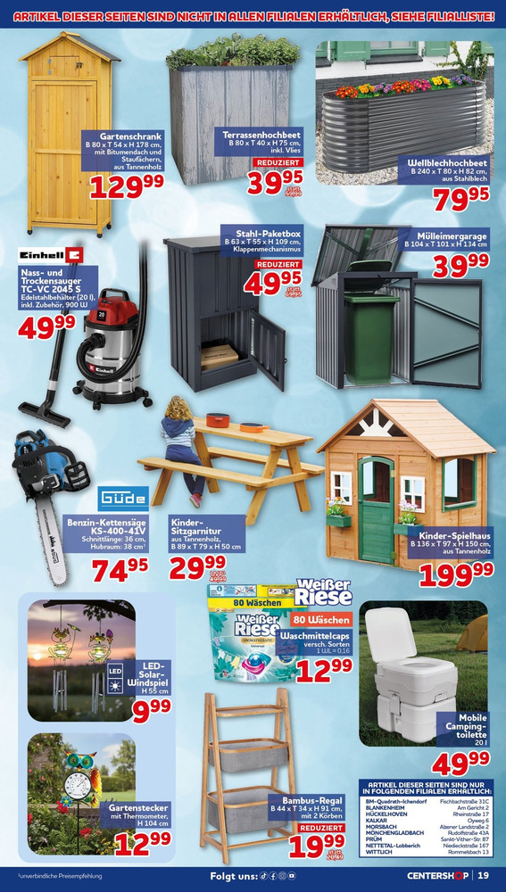 CENTERSHOP Prospekt – Seite 19