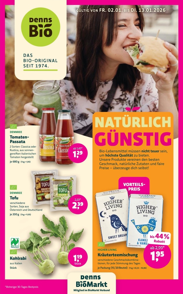 denns Prospekt – Seite 1