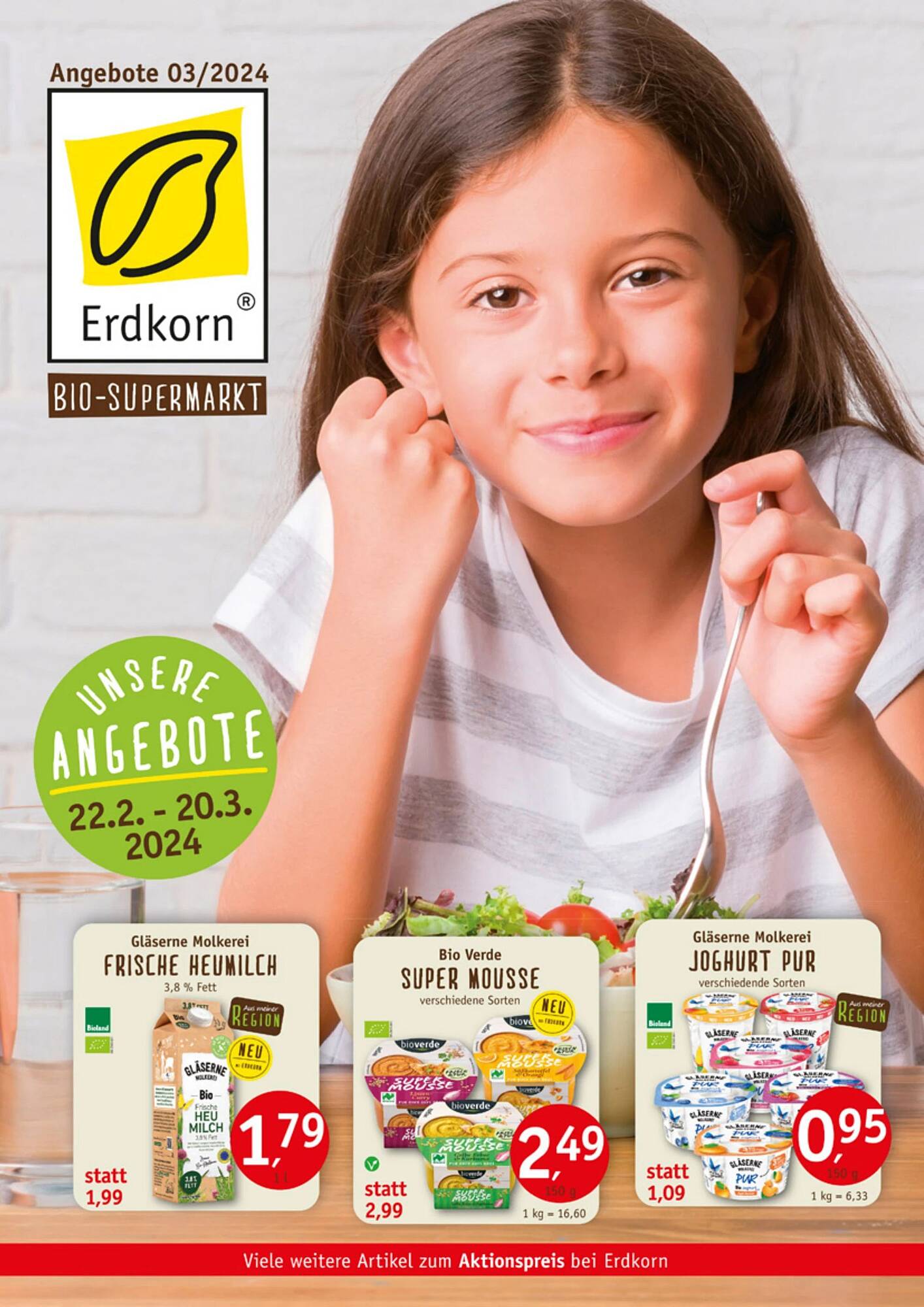 Erdkorn Biomarkt Prospekt – Seite 1