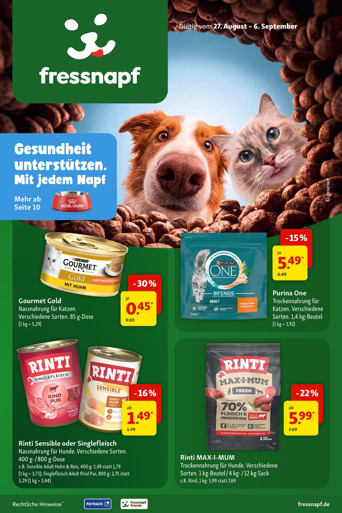 Fressnapf Prospekt – Vorschaubild