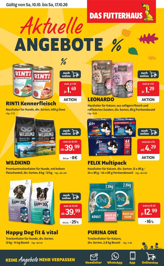 DAS FUTTERHAUS Prospekt – Seite 1