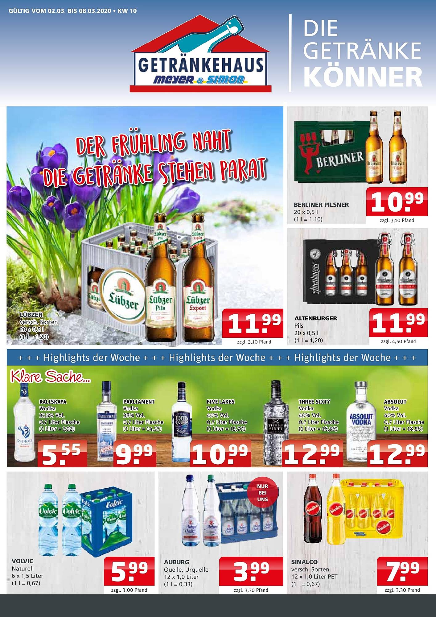 Getränkehaus Prospekt – Seite 1