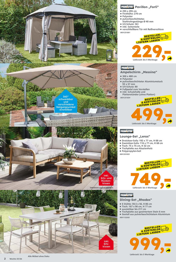 GLOBUS Baumarkt Prospekt – Seite 2