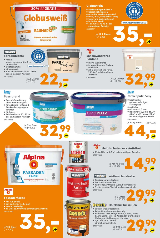 GLOBUS Baumarkt Prospekt – Seite 10