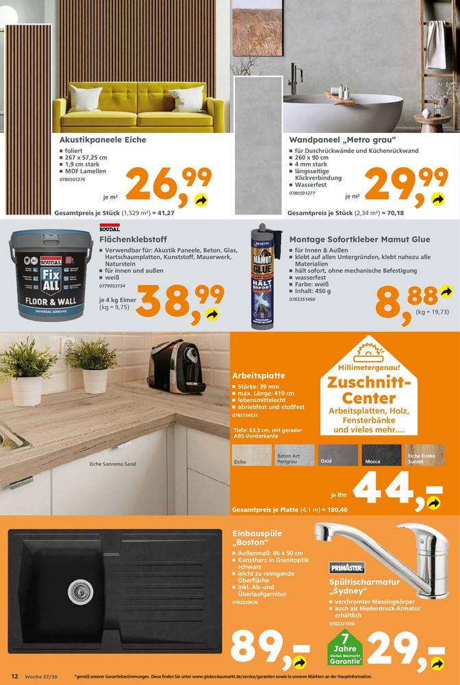 GLOBUS Baumarkt Prospekt – Seite 12