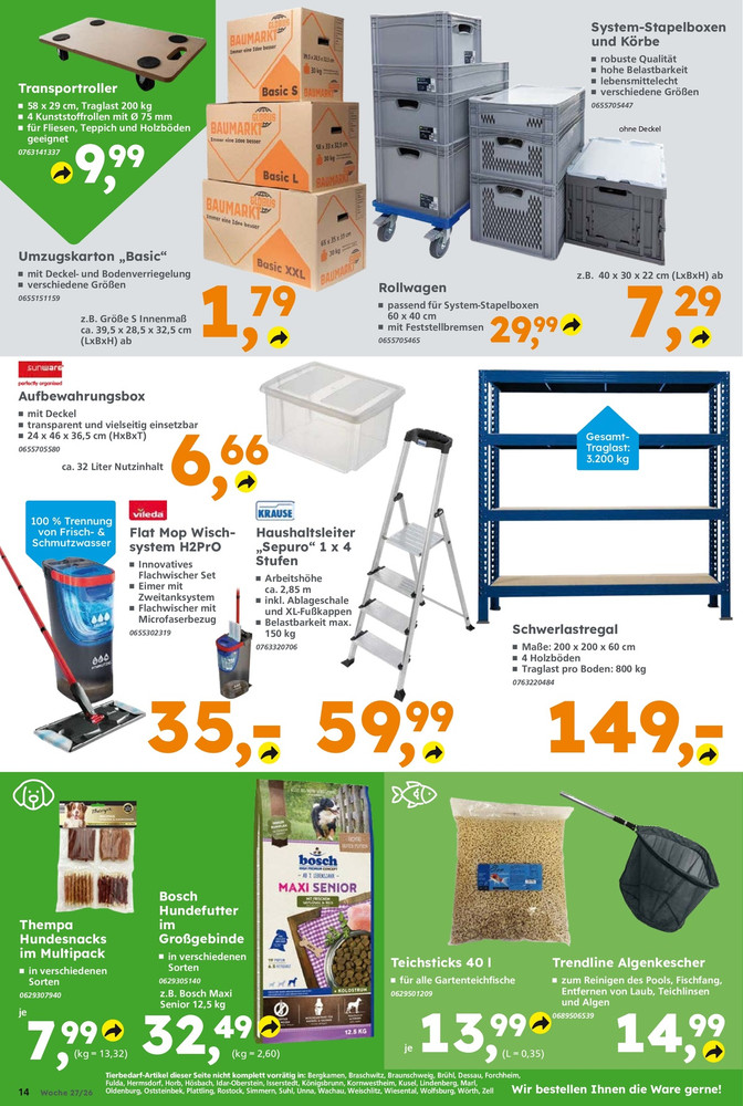 GLOBUS Baumarkt Prospekt – Seite 14