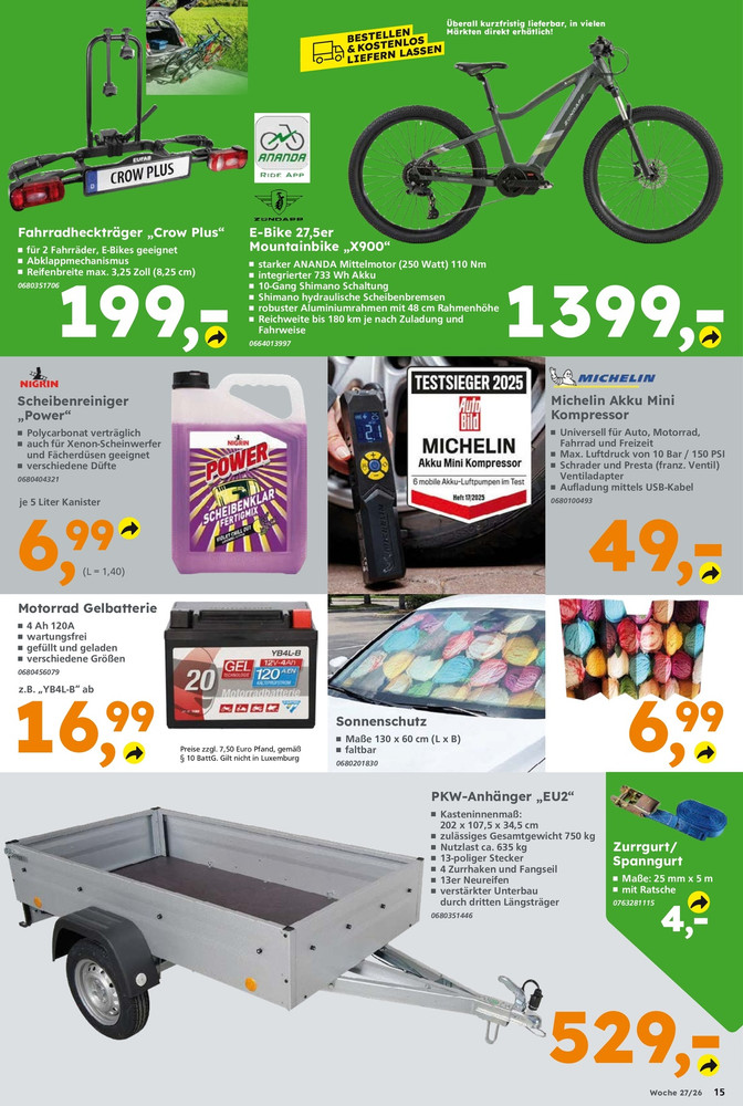 GLOBUS Baumarkt Prospekt – Seite 15