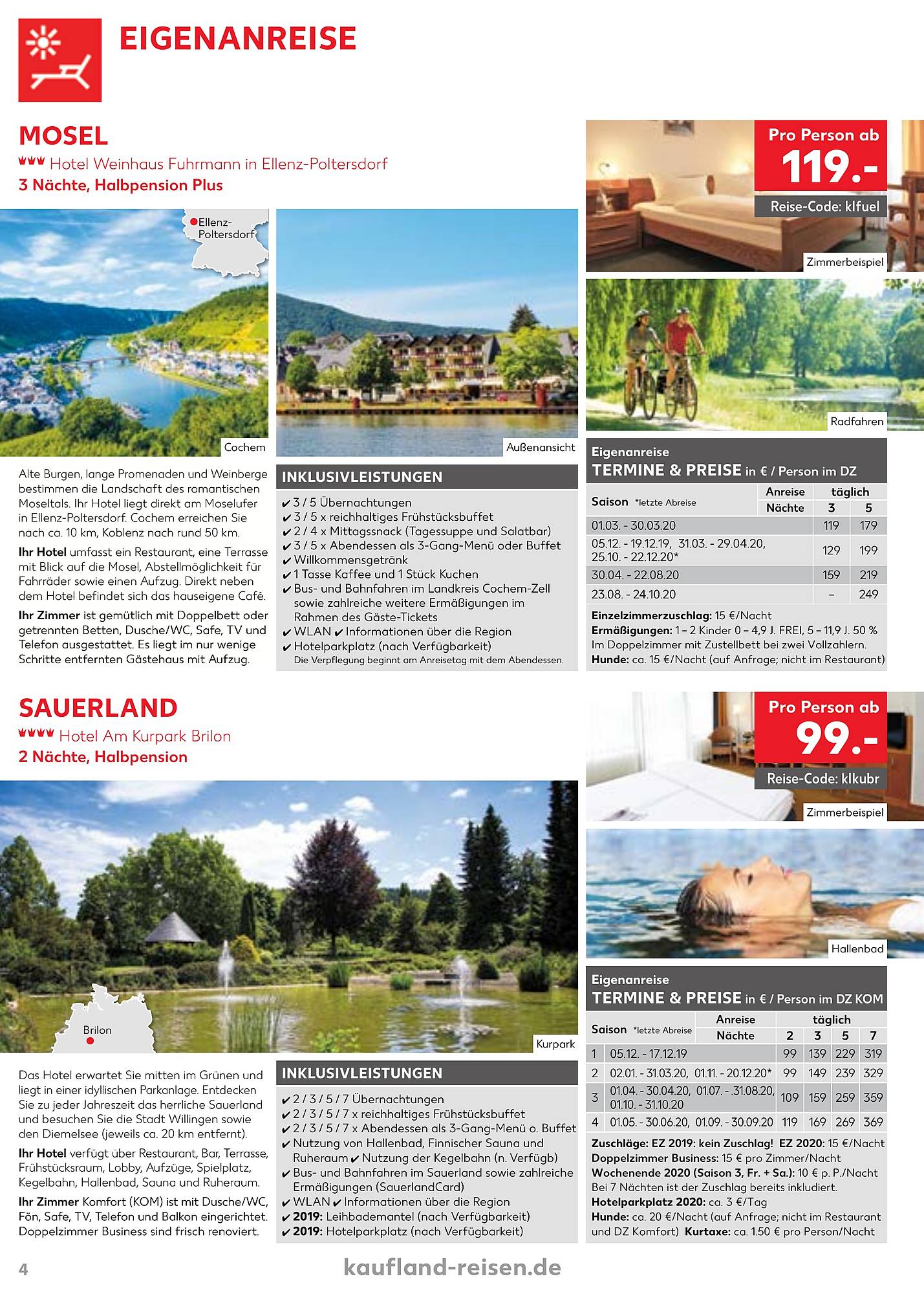 Kaufland Reisen Prospekt – Seite 4