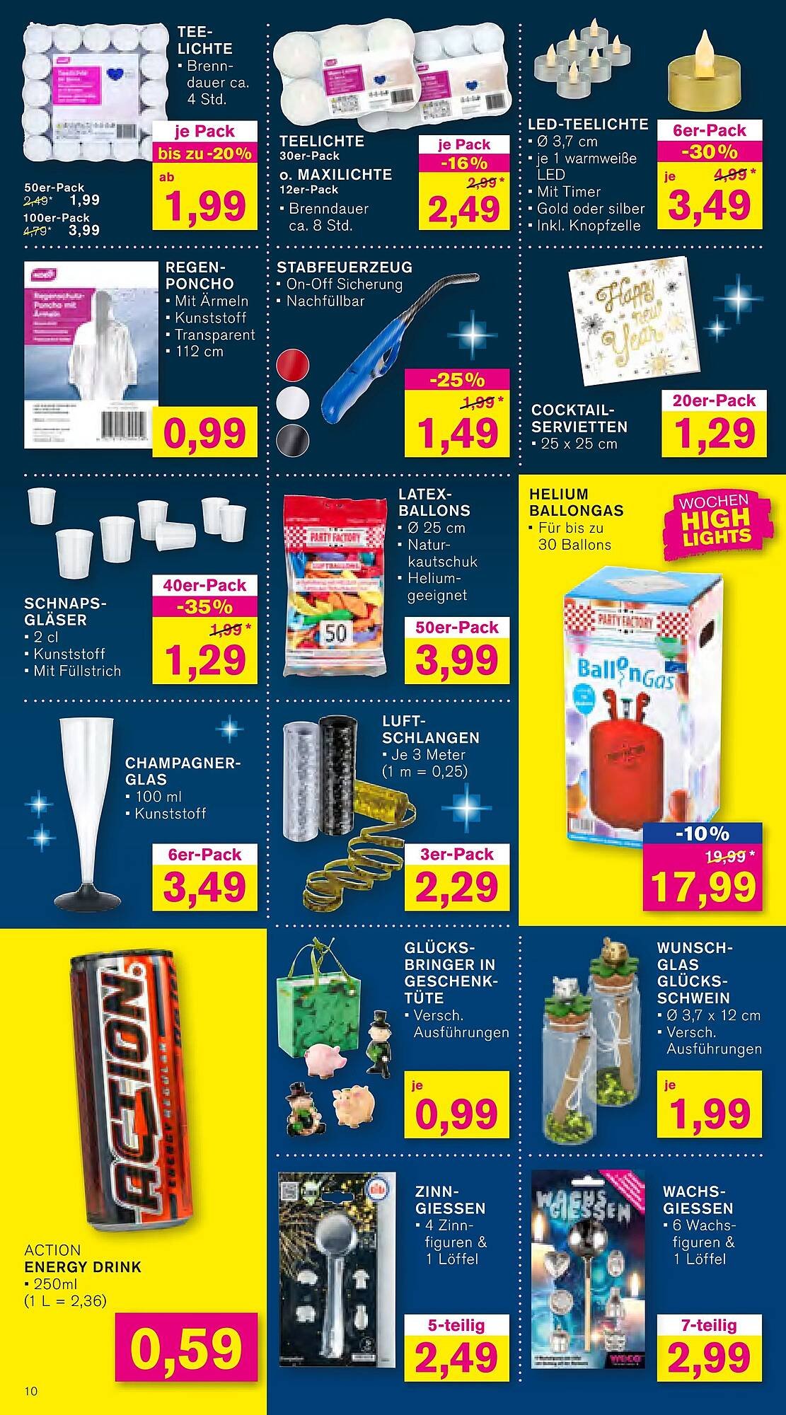 KODi Silvester Feuerwerk Prospekt