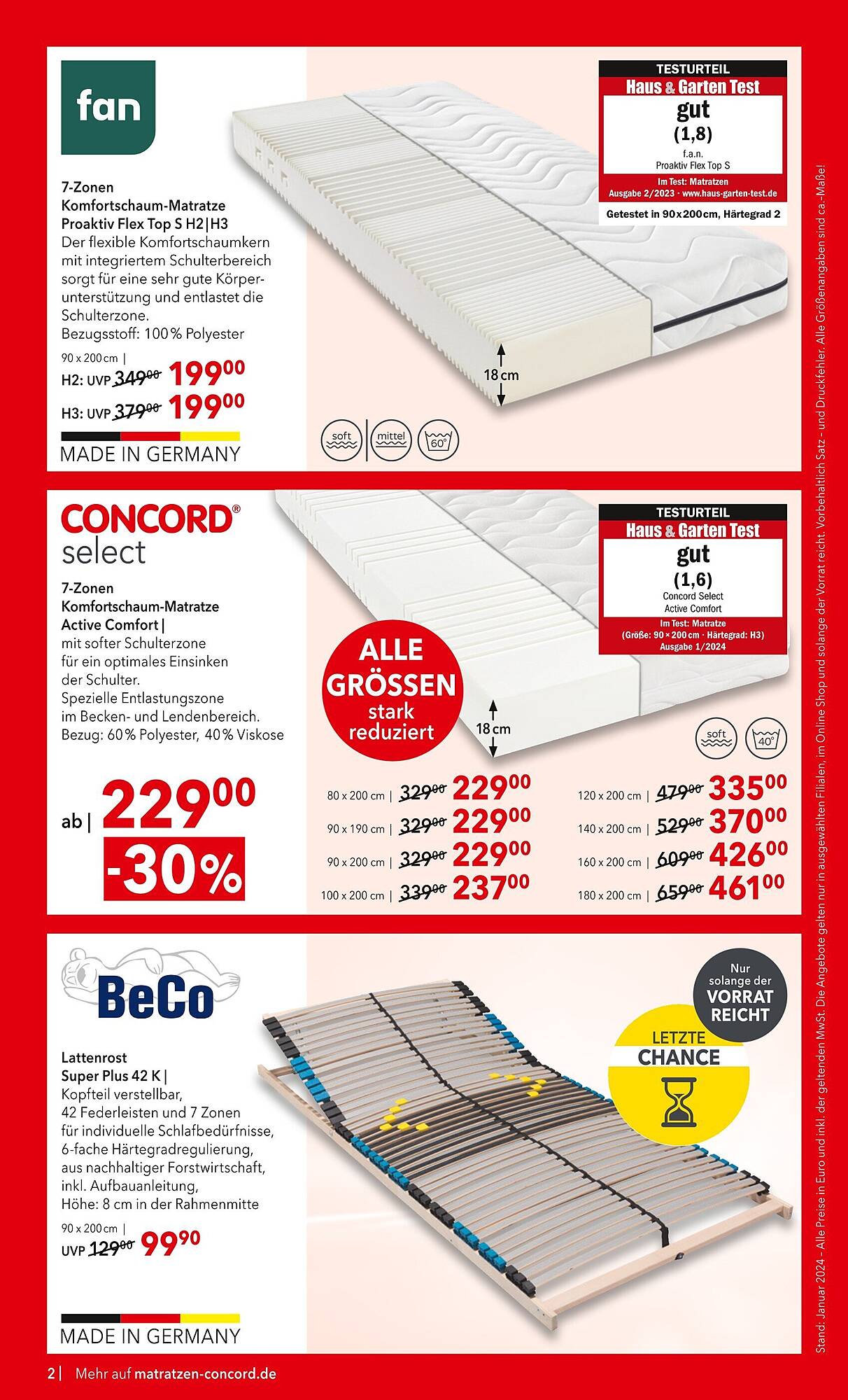 Matratzen Concord Prospekt – Seite 2
