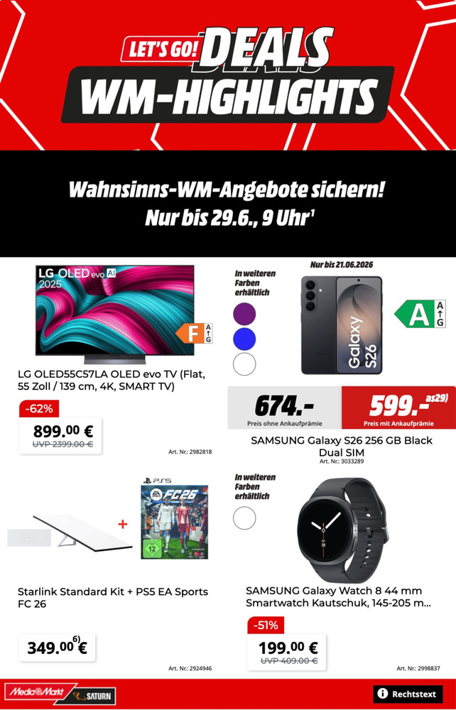 Titelseite des MediaMarkt Prospekts ab 15.06.2026