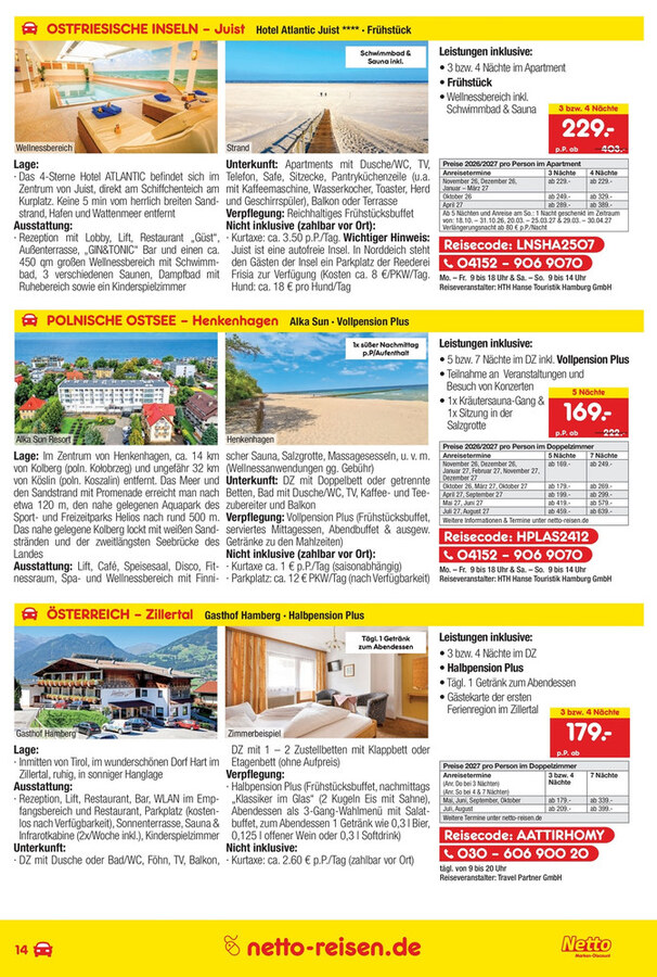 Netto Reisen Prospekt ab 01.10.2026 – Seite 14