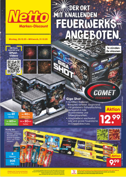 Netto Marken-Discount Silvester Prospekt – Seite 1