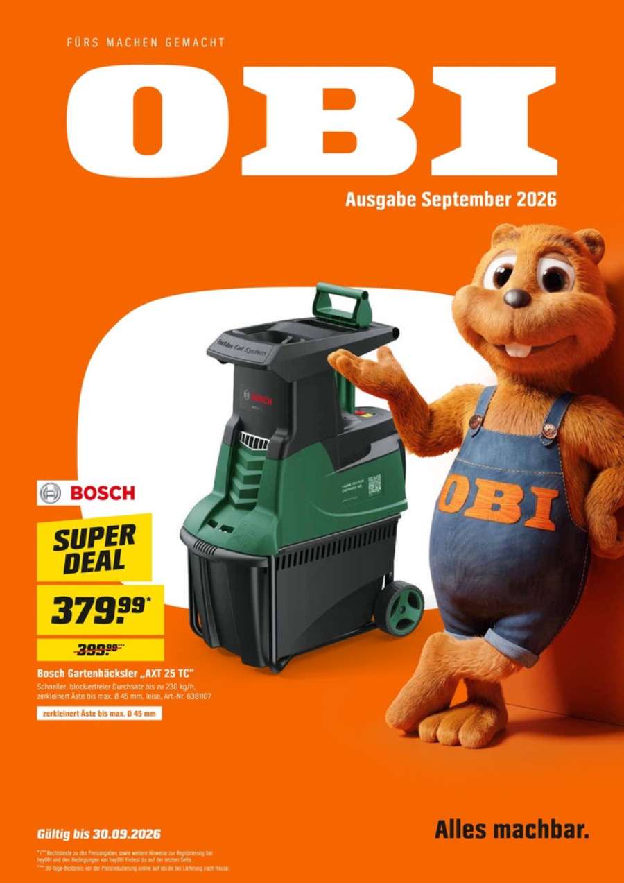 OBI Prospekt – Vorschaubild