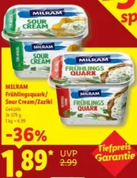 Milram Frühlingsquark / Sour Cream / Zaziki