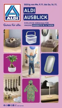Aldi Nord Prospekt Cover ab 09.11.2026