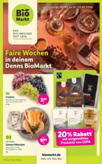 BioMarkt Prospekt Cover ab 09.09.2026