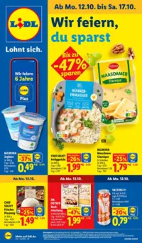Titelseite des Lidl Prospekts ab 12.10.2026