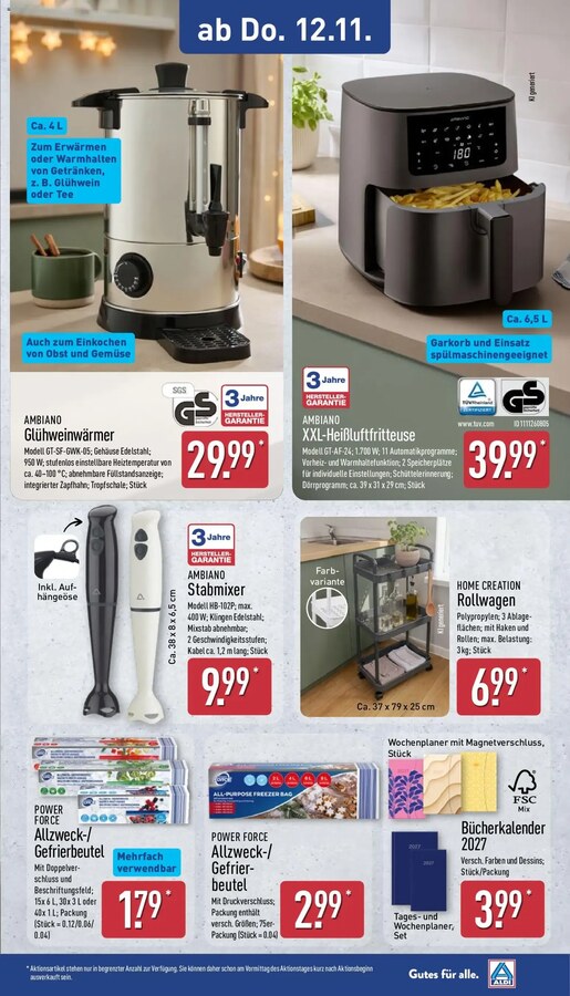Aldi Nord Prospekt ab 09.11.2026 – Seite 10
