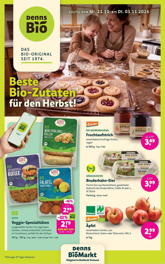 BioMarkt Prospekt ab 21.10.2026 – Seite 1