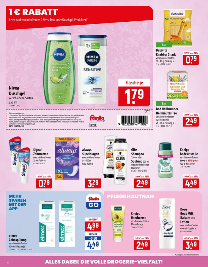 Famila Prospekt ab 26.10.2026 – Seite 16