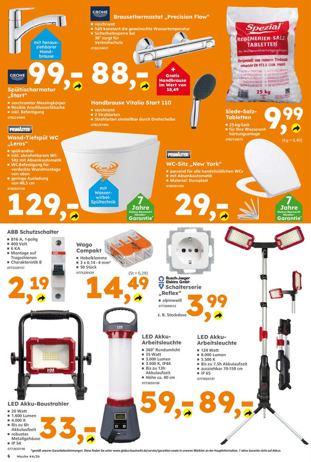 Globus Baumarkt Prospekt ab 26.10.2026 – Seite 6