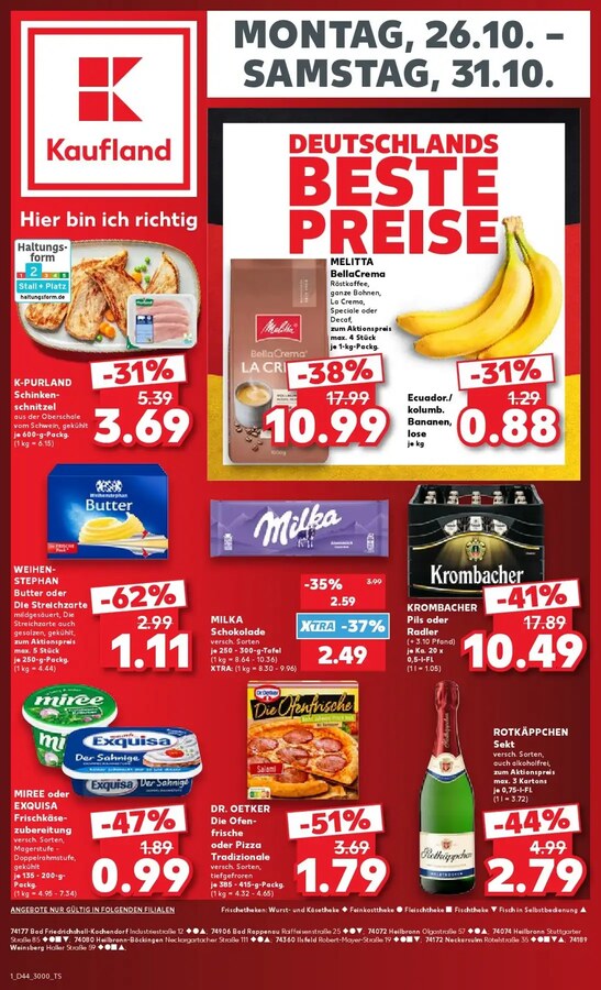 Kaufland Prospekt ab 26.10.2026 – Seite 1