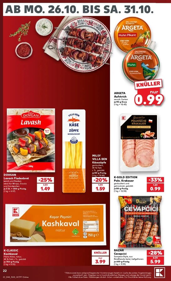 Kaufland Prospekt ab 26.10.2026 – Seite 22