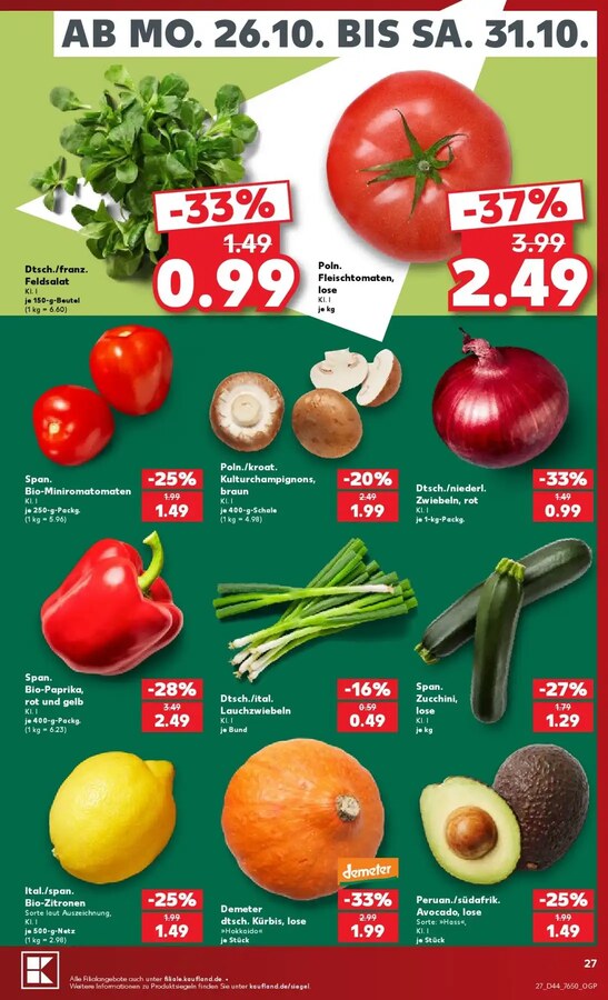 Kaufland Prospekt ab 26.10.2026 – Seite 27