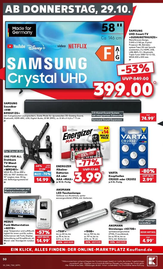 Kaufland Prospekt ab 26.10.2026 – Seite 50