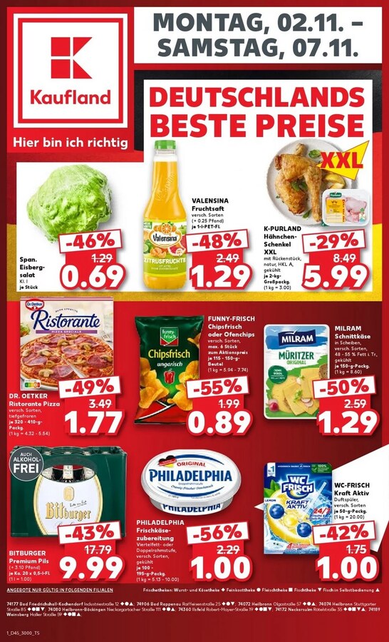 Kaufland Prospekt ab 02.11.2026 – Seite 1