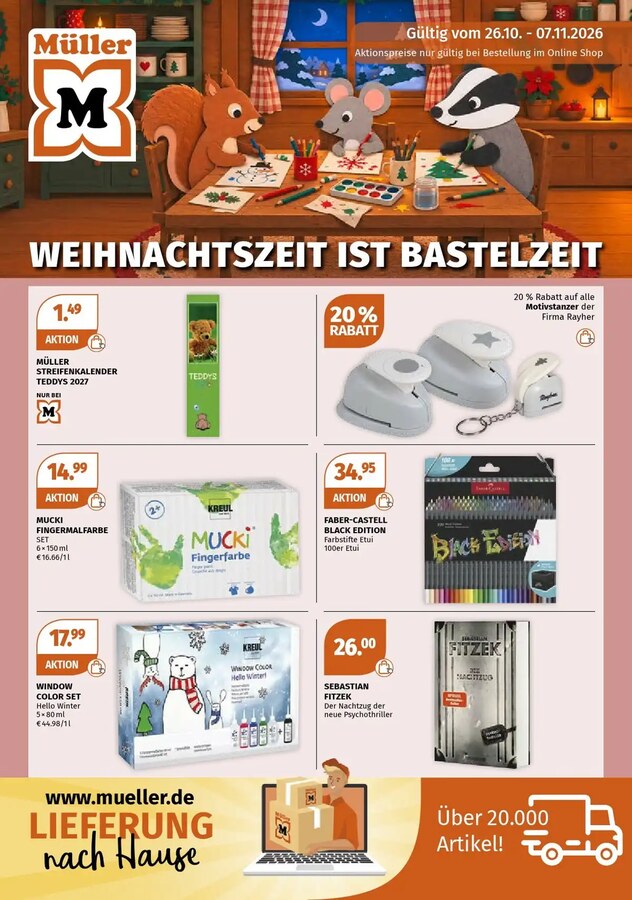 MÜLLER Prospekt ab 26.10.2026 – Seite 1