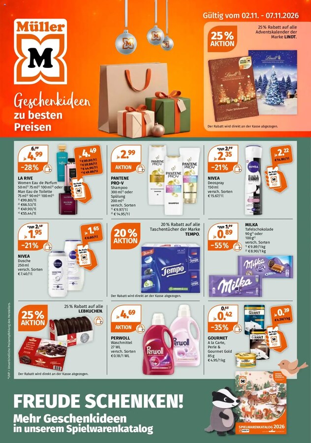 MÜLLER Prospekt ab 02.11.2026 – Seite 1