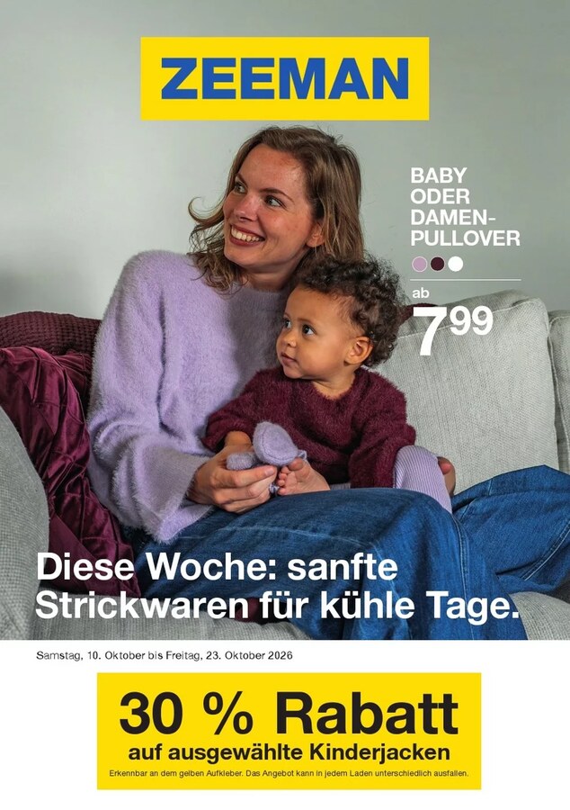 ZEEMAN Wochenprospekt 2026-10-10 – Seite 1